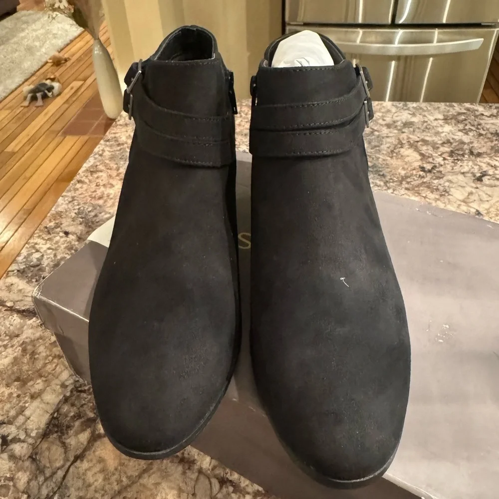 Style & Co. Women's Willaa Belt Block Heel Booties